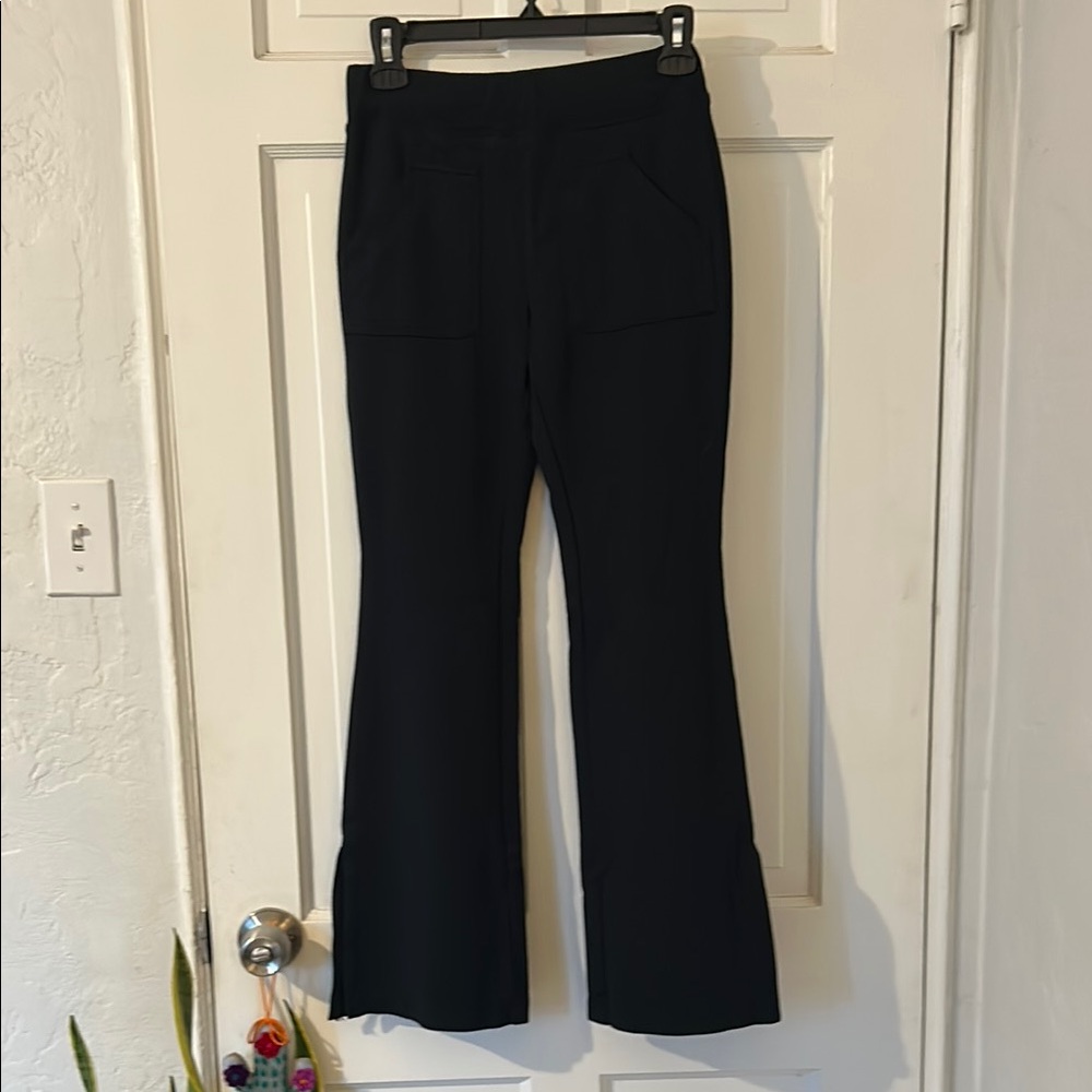 Anthropologie Maeve Navy Blue Flare Pants